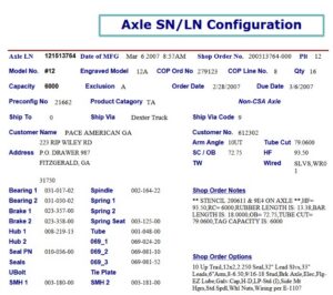 12TF 6K 865 ELEC W/EZ;LUBE-9/16", PER SN=121513764, HF=93.5, OB=72.75, 10 UP